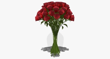 现代欧式花瓶花艺插花摆件红玫瑰 (8)