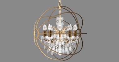 3欧式法式美式铁艺豪华水晶烛台吊灯