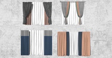 14现代美式新中式窗帘