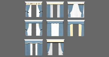 11欧式法式美式新中式窗帘帘头