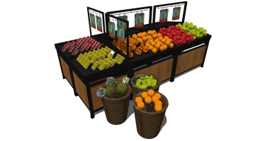 14 现代超市水果果蔬货架