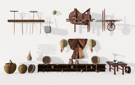 Z27-0711民宿民俗农家院农具组合