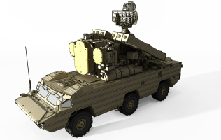 Z29-0725军用装备武器导弹雷达车