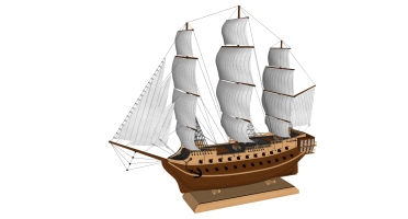  (17)帆船模型