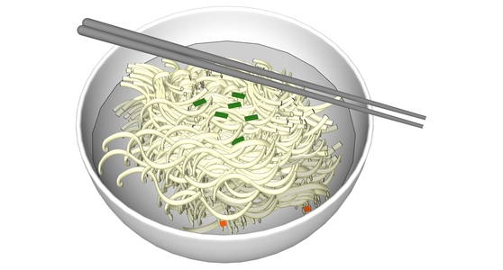 02鸡蛋面 拉面 面条食物碗筷