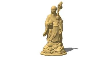 (9)老寿星古典神话人物雕塑雕像