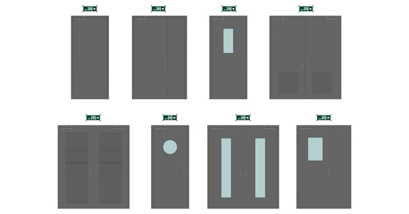 16现代消防门