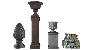 01 新中式欧式法式景观柱柱头装饰品摆设罗马柱花槽