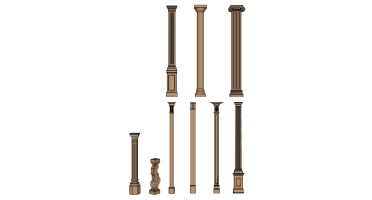 08欧式法式罗马柱柱子柱头柱基装饰柱子