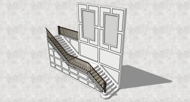 (39)欧式法式铁艺楼梯栏杆