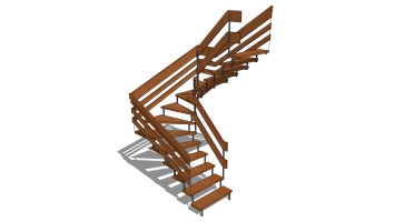 (9)现代金属铁艺旋转楼梯
