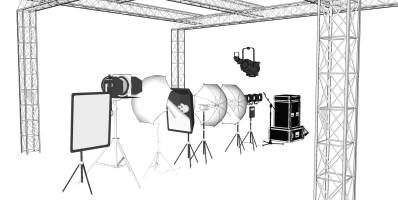 212摄影棚探照灯摄影支架摄影器材