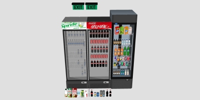 现代冰柜冷藏柜双开门冷藏柜酒水饮料果汁矿泉水柜