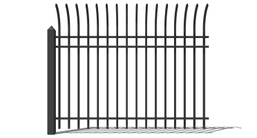(28)欧式铁艺护栏围墙大门