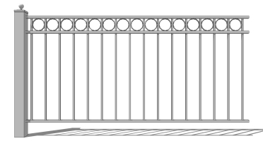 (30)欧式铁艺护栏围墙大门