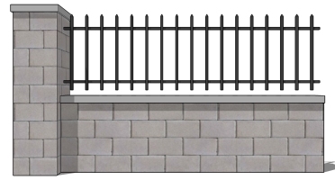 (15)欧式现代铁艺大门围墙护栏