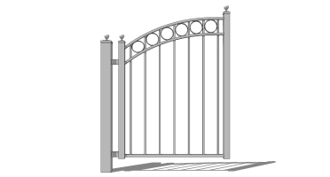 (16)欧式现代铁艺大门围墙护栏