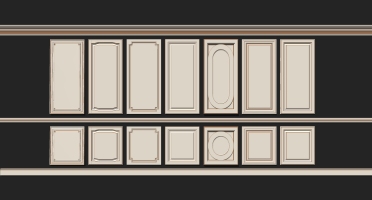 12欧式法式护墙板门板橱柜门板组合