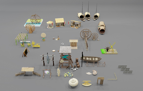 农家乐农具组合