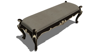 2欧式法式美式金属雕花沙发凳床尾凳脚踏