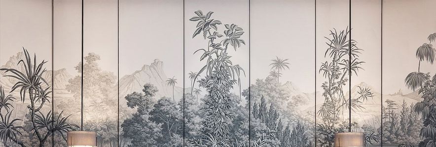 美式欧式法式植物油画壁纸壁布背景画 (9)