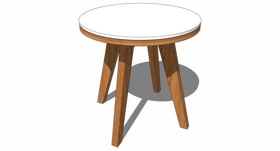 北欧现代实木边几角几灯几圆桌凳子