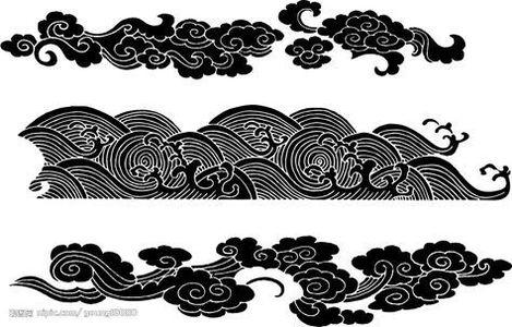 中式云纹祥云图案 (4)