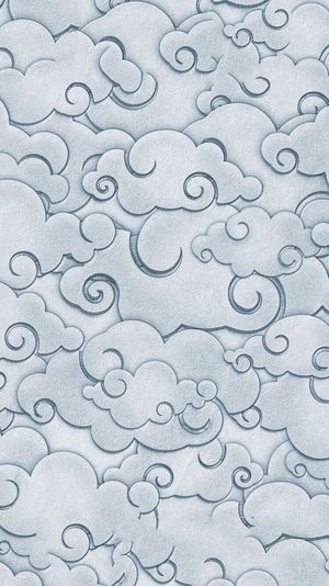 中式云纹祥云图案 金属凹凸图案金属板 (1)