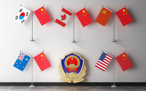 现代国旗警徽