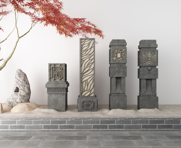 新中式石头草坪灯路灯庭院灯