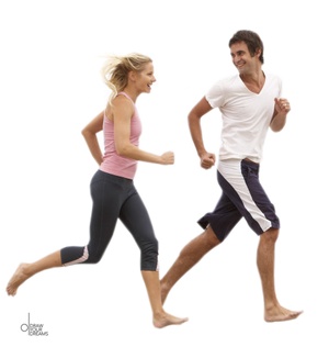 健身跑步人物psd格式素材