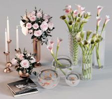 歐式花瓶，插花，花藝，燭臺擺件