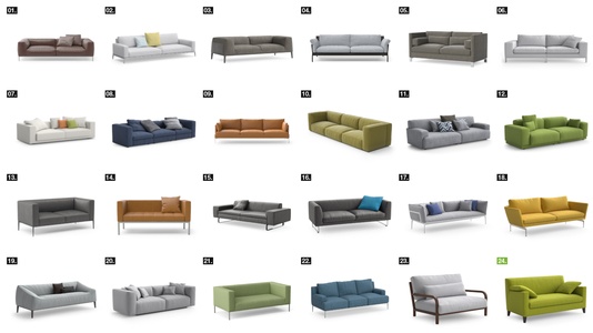 119现代风格L型沙发 转角沙发集合 布艺沙发 皮革沙发 弧形沙发 异形沙发 现代布艺休闲沙发