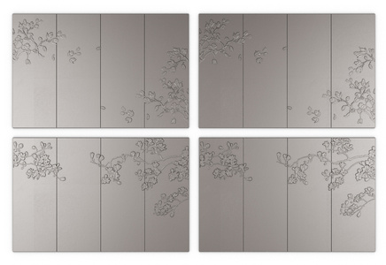  皮革雕花硬包，软包雕刻床头背景