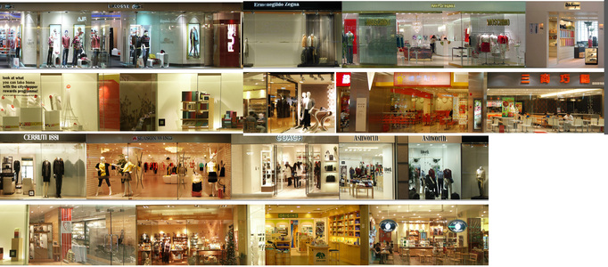 商场男装女装店面门头贴图 材质贴图下载