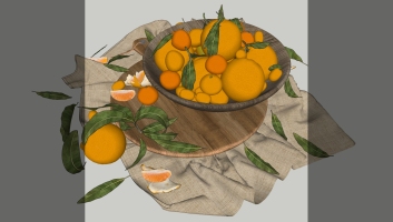  食物 水果 橘子 橙子 金桔 水果托盤組合