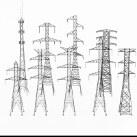  高压电线塔信号塔，电线塔，