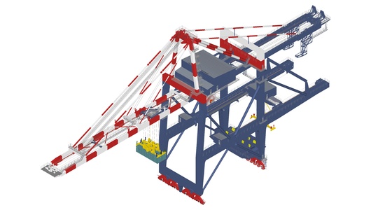 12现代龙门吊工厂码头 