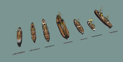  大清水师舰，木船，船舰ID：41051