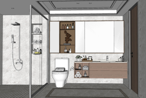 z11-0516現代衛生間,洗手間，浴室柜，鏡子