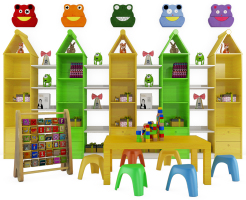  兒童桌椅書柜，書柜，玩具柜，玩具桌，活動桌