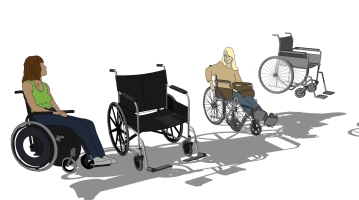 现代轮椅组合医疗器材
