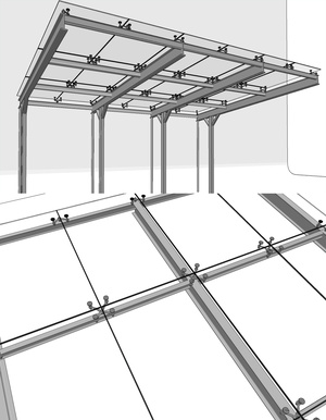 现代玻璃幕雨棚，遮阳棚