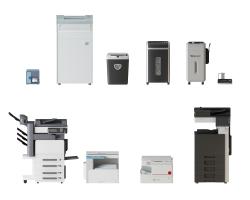 现代打印机复印机办公用品设备