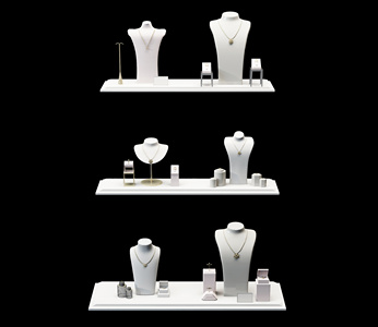 现代珠宝首饰项链陈列