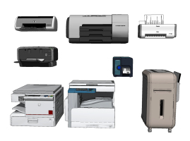 现代打印机复印机办公用品