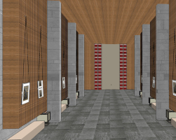 現代酒店走廊