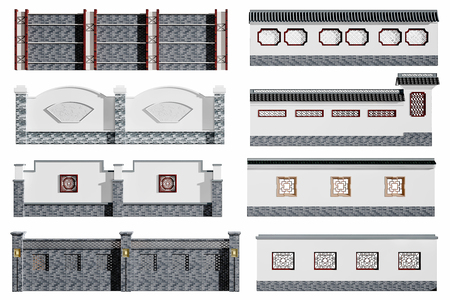 新中式古建围墙院墙