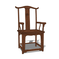 中式古典红木家具，官帽椅