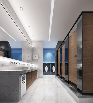 现代公共卫生间